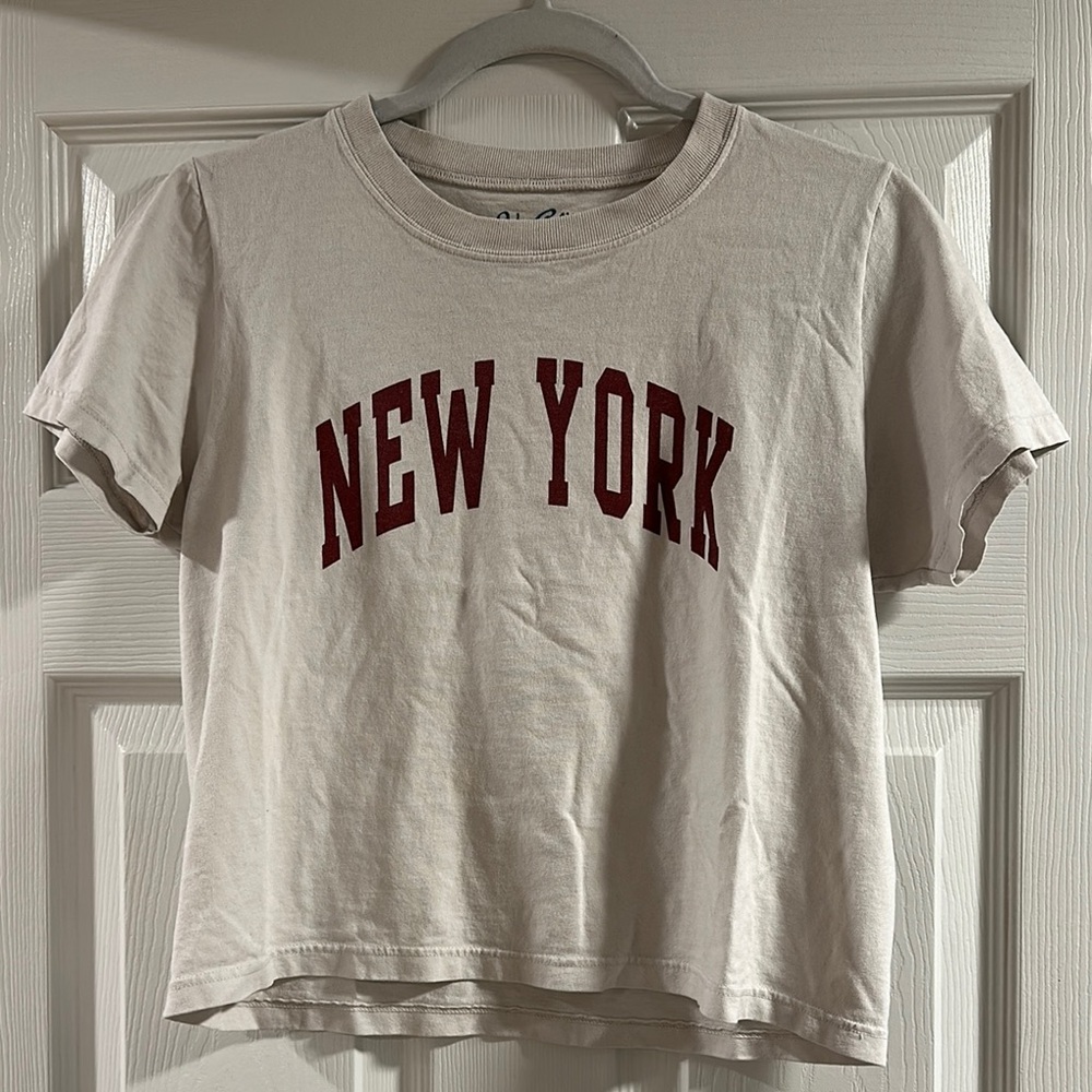 New York Graphic Tee - Cream